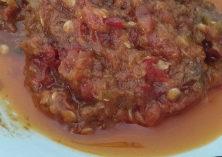 Resep Sambel gledek jeruk limao, Lezat Sekali