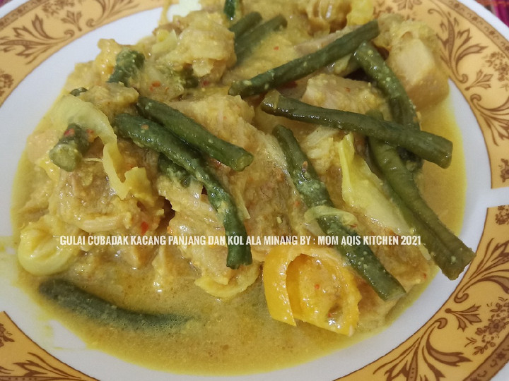 Resep: Gulai Cubadak (Nangka Muda), Kacang Panjang Dan Kol Untuk Pemula