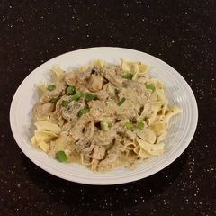 A picture of Pork Tenderloin Stroganoff .