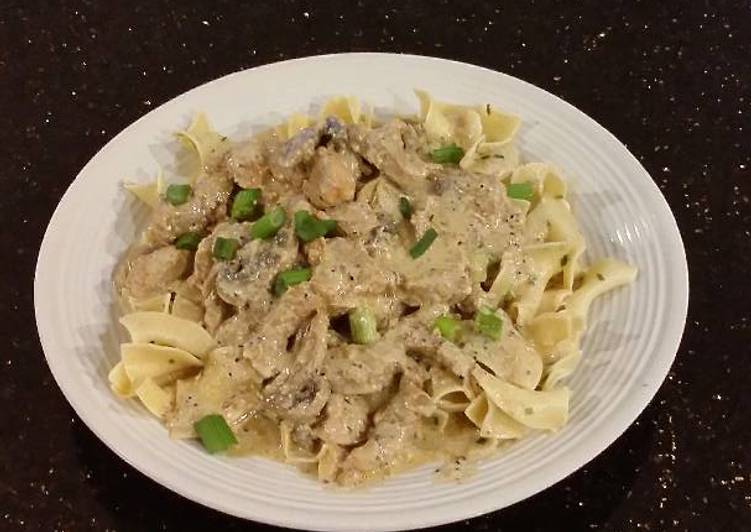 Steps to Make Super Quick Homemade Pork Tenderloin Stroganoff