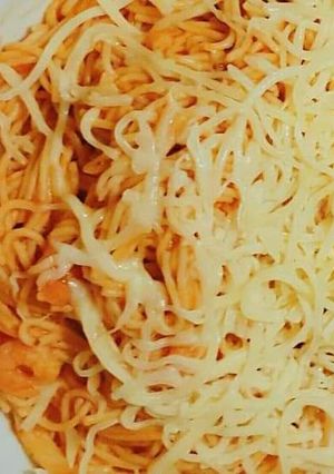 صورة لوصفة اسباجتي بالجمبري