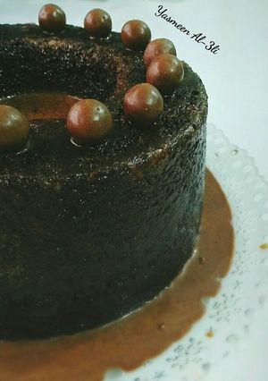 صورة لوصفة كيكة شوكولاته اسفنجية رطبة 🌸