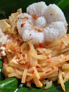 Foto resep Nasi Liwet Sambel Goreng Pepaya Muda