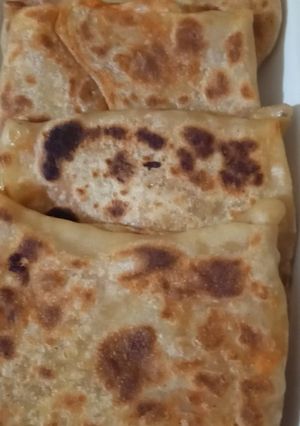 صورة لوصفة محاجب حاريين بالفرماج والدجاج 🍗