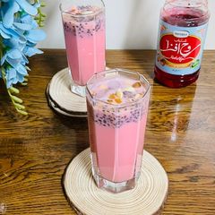 A picture of Roohafza Milk.