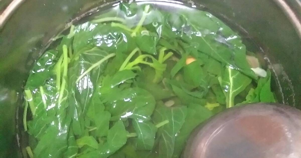 2.413 resep sayur bayam bening enak dan sederhana - Cookpad