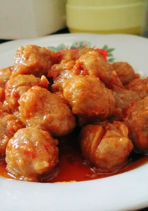 Foto resep Pentol pedas
