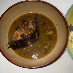 A picture of Catfish pepper soup.