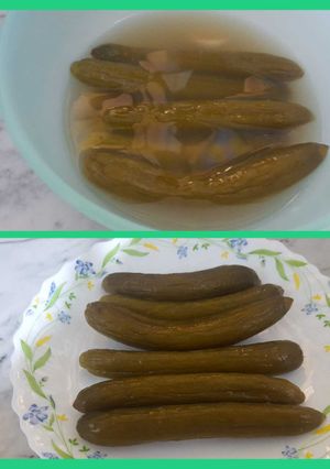صورة لوصفة مخلّل كبيس خيار لرمضان على طريقتي