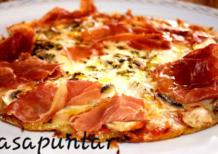 Pizza de patatas con jam贸n 馃敐馃崟