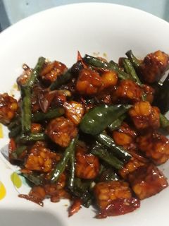 Foto resep Tumis kecap tempe dan kacang panjang
