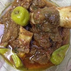 A picture of Mutton achari.