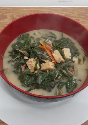 Foto resep Santan Daun Singkong Tempe dan Teri