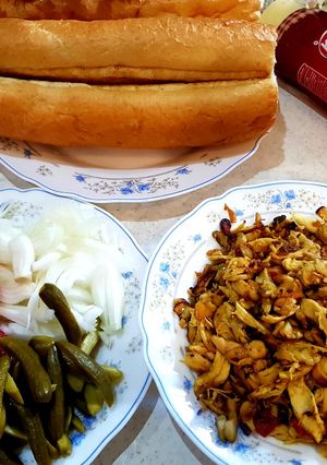 عکسی از دستور ساندویچ مرغ