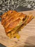 Tresse feuilletée saumon poireau