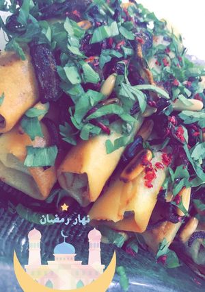 صورة لوصفة مسخن دجاج 🍗بسبرنق رول