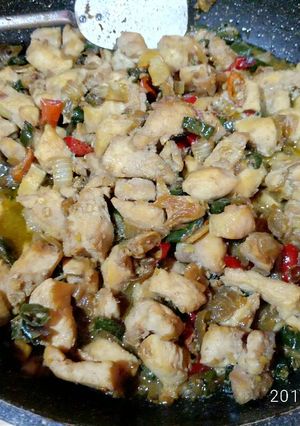 Foto resep Ayam masak cabe hijau