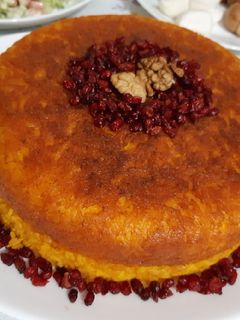عکسی از دستور ته چین مرغ