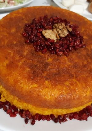 عکسی از دستور ته چین مرغ
