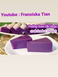 Foto resep Resep Puding Susu Ubi Ungu