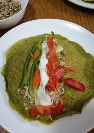 A picture of Savory Healthy Crepes.