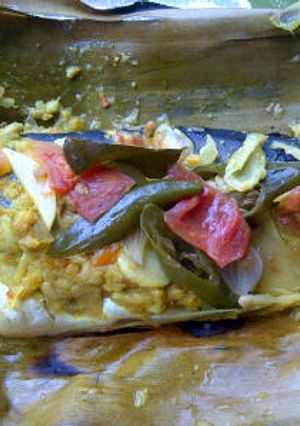 Foto resep Pepes ikan patin bumbu minimalis