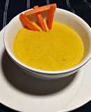 Crema de zanahoria, a base de salsa bechamel