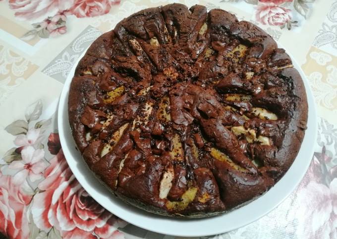 Torta di pere cioccolatosa