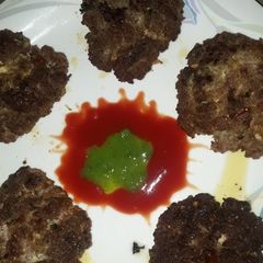 A picture of Peshawri chappli kbab.
