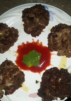 A picture of Peshawri chappli kbab.