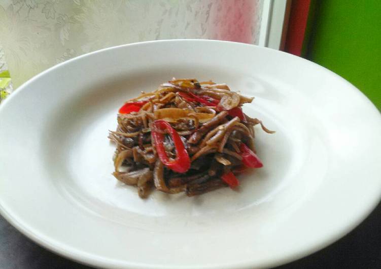 Langkah memasak Oseng Kulit Singkong Teri #BikinRamadanBerkesan, Sempurna