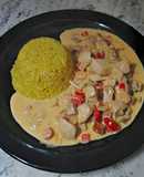 Strogonoff de pollo (paso a paso con fotos)