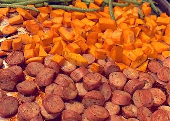 Best Recipe Roasted chicken sausage sweet potatoes and fresh green beans Practical Delicious Best Recipe Roasted chicken sausage sweet potatoes and fresh green beans Practical Delicious