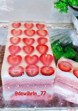 Foto resep 190. Puding Cake Strawberry