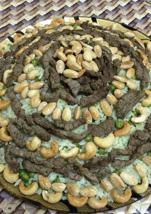 صورة لوصفة رز و بازيلا
