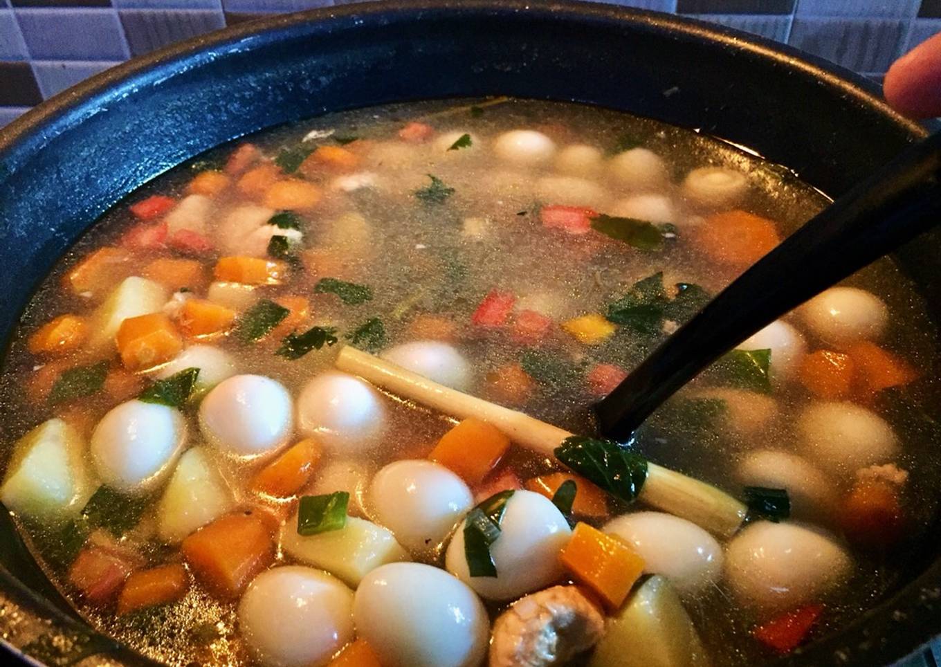 Sop Ayam ala Pak Min Klaten