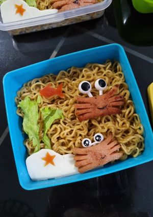 Foto resep Bekal anak: Mie goreng