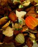 Carne de porco à alentejana