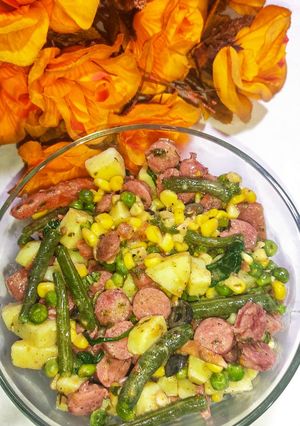 A picture of Italian Vegetables Salad 🥗🥗.