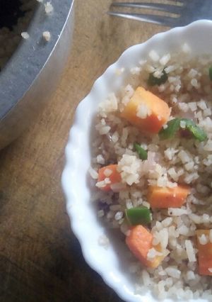 A picture of Spicy vegetable rice.