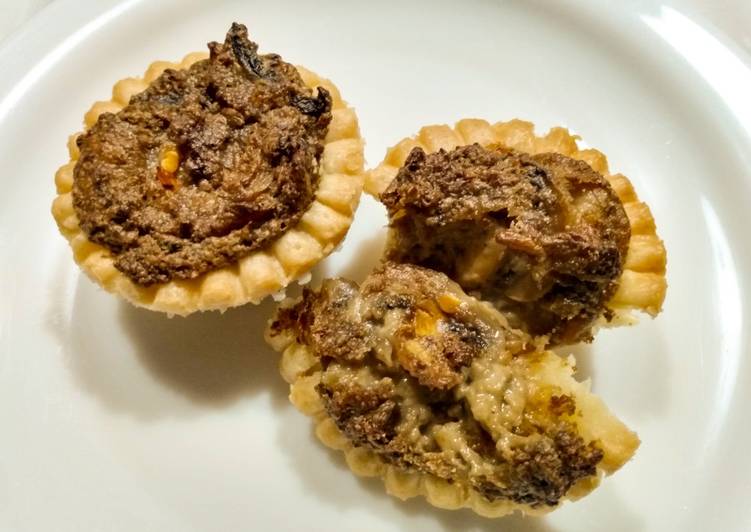 How to Prepare Perfect Mushroom and blue cheese tarts