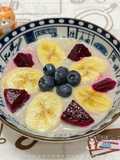 Overnight Oats with Black Soy Milk