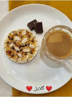 عکسی از دستور میان وعده سالم با رایس کیک😋