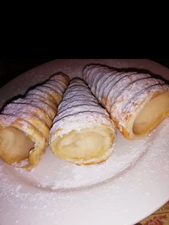 Una foto de Caracolas con crema pastelera en thermomix