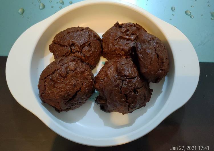 Oat Soft Chocolate Cookies, no mixer, no butter