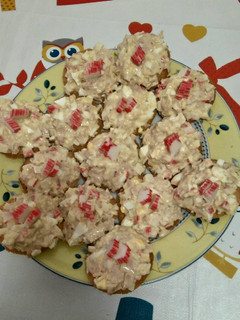 Una foto de Galletas con palitos de cangrejo- surimi