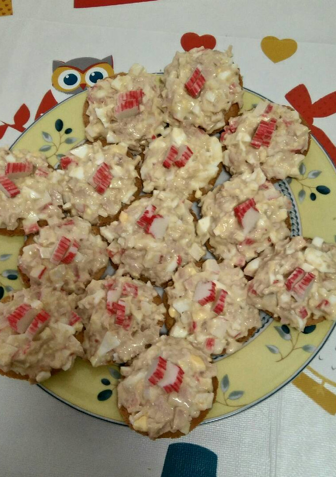 Una foto de Galletas con palitos de cangrejo- surimi