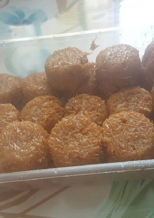 صورة لوصفة حلا الكنافة بالمكسرات و النارجيل