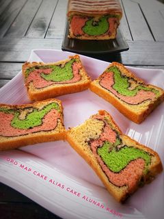 Foto resep Topo Map Love Cake or Cake Alunan Kasih