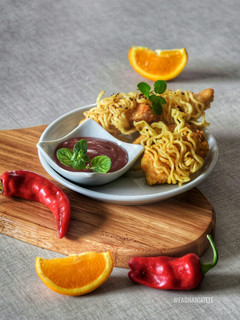 عکسی از دستور مرغ نودلی